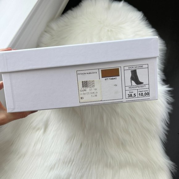 Dior Women's Brown Python Boot Size 38.5 - Picture 13 of 13